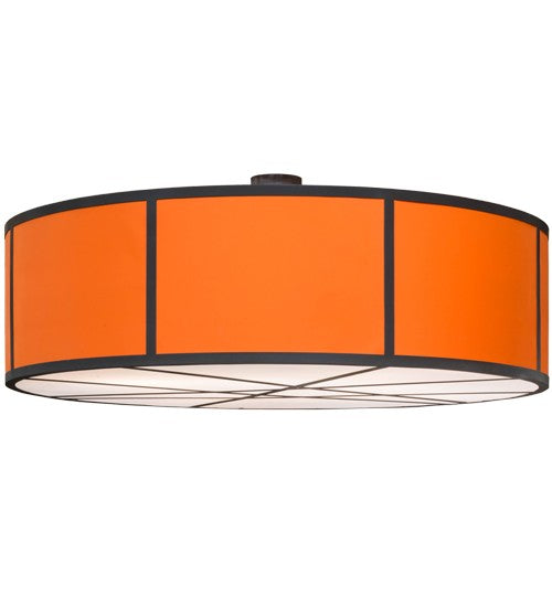 2nd Ave Lighting Cilindro 84" Cross Hatched Pendant With Timeless Bronze Finish