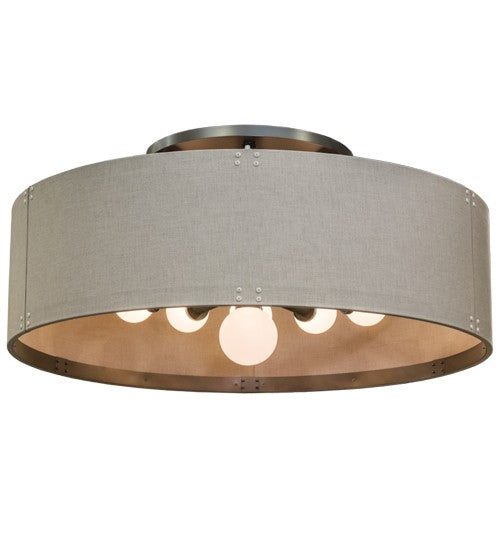 2nd Ave Lighting Cilindro 84" Wide San Luis Pendant in Nortec Bronze
