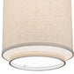 2nd Ave Lighting Cilindro 9" Textrene Pendant in Nickel Finish