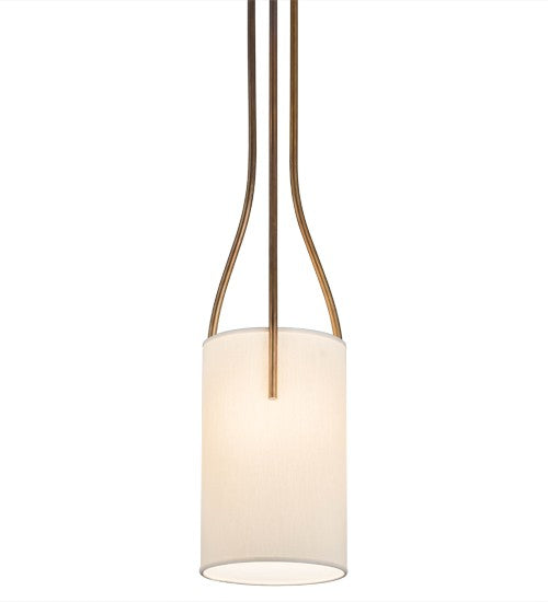 2nd Ave Lighting Cilindro 9" Triad Pendant in Vintage Brass Finish