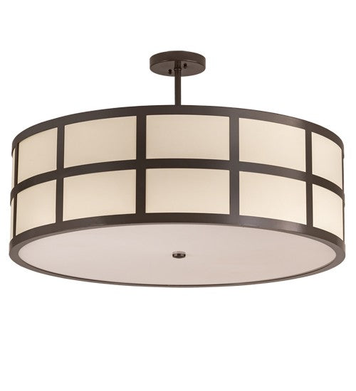 2nd Ave Lighting Cilindro Barnabas 36" Semi-Flushmount in Timeless Bronze Finish