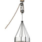 2nd Ave Lighting Cilindro Bartlett 36" Inverted Pendant in Wrought Iron Finish