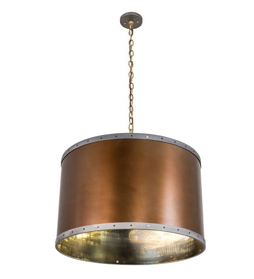 2nd Ave Lighting Cilindro Hanover 26" Pendant in Burnished Copper Finish