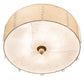 2nd Ave Lighting Cilindro Lujoso 25" Wide Semi-Flushmount in Brass and White Gold Finish