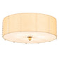 2nd Ave Lighting Cilindro Lujoso 32" Semi-Flushmount in Brass White Gold Finish