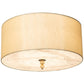 2nd Ave Lighting Cilindro Lujoso 32" Semi-Flushmount in Brass White Gold Finish