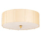 2nd Ave Lighting Cilindro Lujoso 32" Semi-Flushmount in Brass White Gold Finish