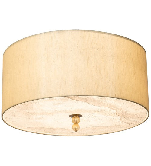 2nd Ave Lighting Cilindro Lujoso 32" Semi-Flushmount in Brass White Gold Finish