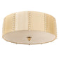 2nd Ave Lighting Cilindro Lujoso 32" Semi-Flushmount in Brass and White Gold Finish