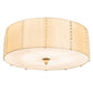 2nd Ave Lighting Cilindro Lujoso 32" Semi-Flushmount in Brass and White Gold Finish