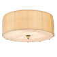 2nd Ave Lighting Cilindro Lujoso 33" Semi-Flushmount in Brass White Gold Finish