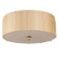 2nd Ave Lighting Cilindro Lujoso 33" Semi-Flushmount in Brass White Gold Finish