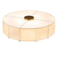 2nd Ave Lighting Cilindro Lujoso 33" Semi-Flushmount in Brass White Gold Finish