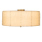 2nd Ave Lighting Cilindro Lujoso 33" Semi-Flushmount in Brass White Gold Finish