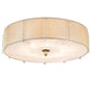 2nd Ave Lighting Cilindro Lujoso 33" Semi-Flushmount in Brass White Gold Finish