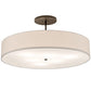 2nd Ave Lighting Cilindro Textrene 42" Semi-Flushmount in Bronze Finish