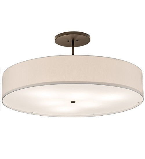 2nd Ave Lighting Cilindro Textrene 42" Semi-Flushmount in Bronze Finish