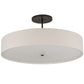 2nd Ave Lighting Cilindro Textrene 42" Semi-Flushmount in Bronze Finish