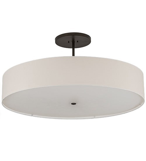 2nd Ave Lighting Cilindro Textrene 42" Semi-Flushmount in Bronze Finish