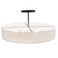 2nd Ave Lighting Cilindro Textrene 42" Semi-Flushmount in Bronze Finish