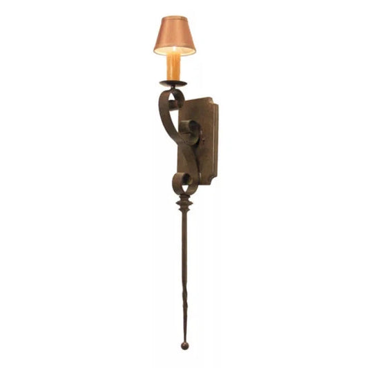 2nd Ave Lighting Cipriana 6" 1-Light Copper Textrene Shade Organic Rust Wall Sconce