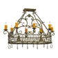 2nd Ave Lighting Cira 40" Long Oblong Pot Rack in Corinth Finish