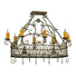 2nd Ave Lighting Cira 40" Long Oblong Pot Rack in Corinth Finish