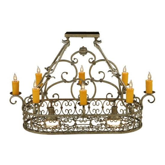 2nd Ave Lighting Cira 40" Long Oblong Pot Rack in Corinth Finish