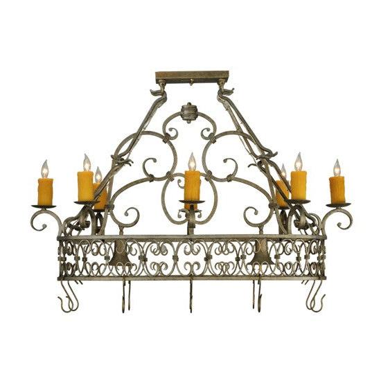 2nd Ave Lighting Cira 40" Long Oblong Pot Rack in Corinth Finish