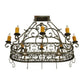 2nd Ave Lighting Cira 40" Long Oblong Pot Rack in Corinth Finish