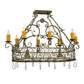 2nd Ave Lighting Cira 40" Long Oblong Pot Rack in Corinth Finish