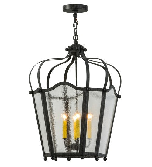 2nd Ave Lighting Citadel 22" Wide 4 LT Pendant in Antique Iron Gate Finissh