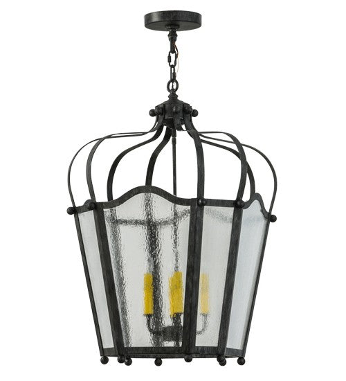2nd Ave Lighting Citadel 22" Wide 4 LT Pendant in Antique Iron Gate Finissh