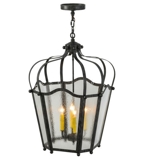 2nd Ave Lighting Citadel 22" Wide 4 LT Pendant in Antique Iron Gate Finissh