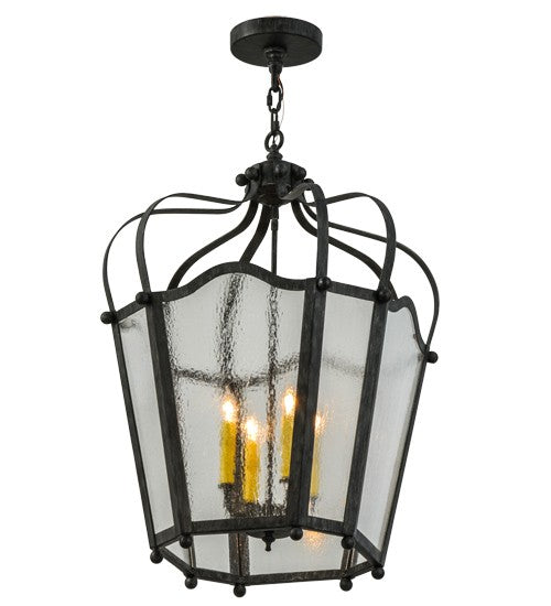 2nd Ave Lighting Citadel 22" Wide 4 LT Pendant in Antique Iron Gate Finissh