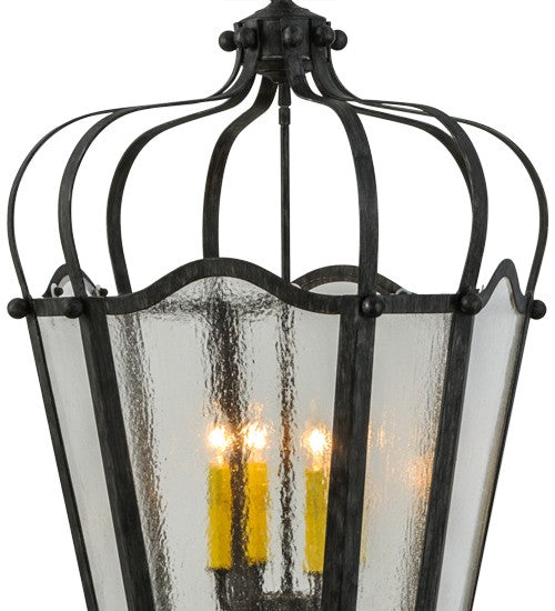 2nd Ave Lighting Citadel 22" Wide 4 LT Pendant in Antique Iron Gate Finissh