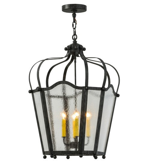 2nd Ave Lighting Citadel 22" Wide 4 LT Pendant in Antique Iron Gate Finissh