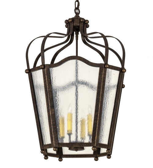 2nd Ave Lighting Citadel 22" Wide 4 LT Pendant in Golden Bronze Finish