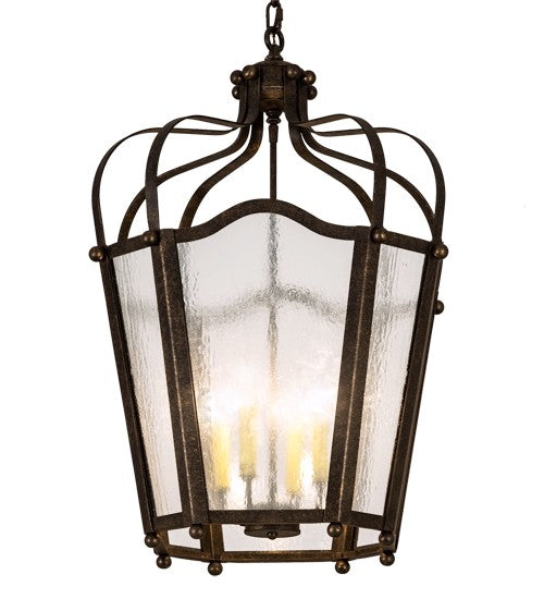 2nd Ave Lighting Citadel 22" Wide 4 LT Pendant in Golden Bronze Finish