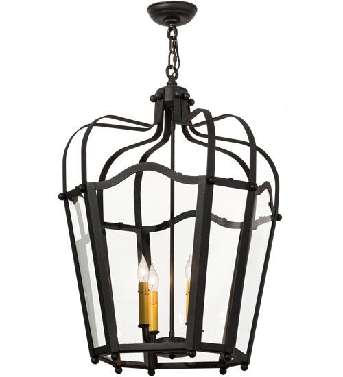 2nd Ave Lighting Citadel 22" Wide 4 LT Pendant in Old Iron Finish
