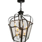 2nd Ave Lighting Citadel 22" Wide 8 LT Pendant in Textured Black Finish