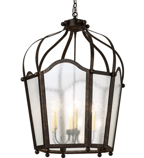 2nd Ave Lighting Citadel 32" Wide 6 LT Pendant in Golden Bronze Finish