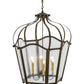 2nd Ave Lighting Citadel 32" Wide 6 LT Pendant in Organic Rust Finish