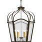 2nd Ave Lighting Citadel 32" Wide 6 LT Pendant in Organic Rust Finish