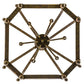 2nd Ave Lighting Citadel 32" Wide 6 LT Pendant in Organic Rust Finish
