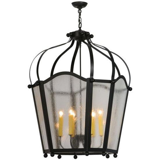 2nd Ave Lighting Citadel 32" Wide 6 Light Pendant in Blackwash Finish