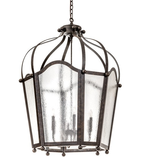 2nd Ave Lighting Citadel 32" Wide 6 Light Pendant in Golden Bronze Finish