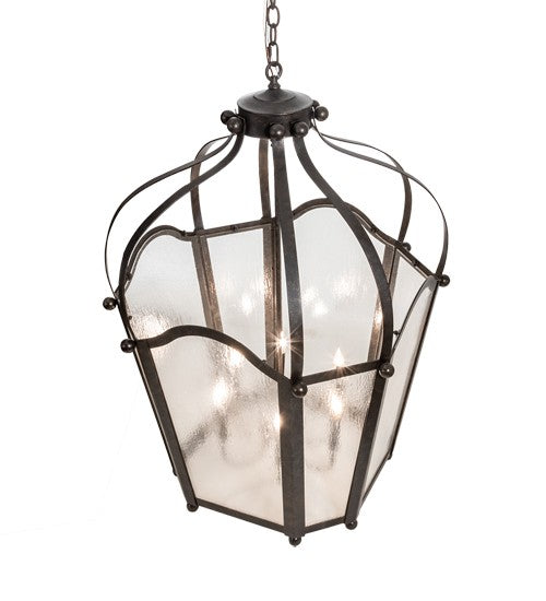 2nd Ave Lighting Citadel 32" Wide 6 Light Pendant in Golden Bronze Finish