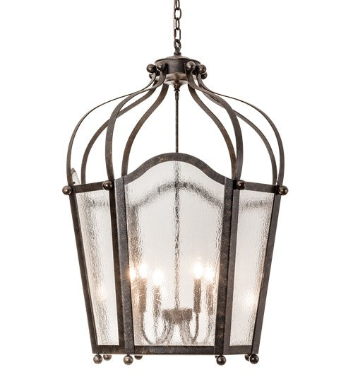 2nd Ave Lighting Citadel 32" Wide 6 Light Pendant in Golden Bronze Finish