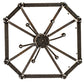 2nd Ave Lighting Citadel 32" Wide 6 Light Pendant in Golden Bronze Finish